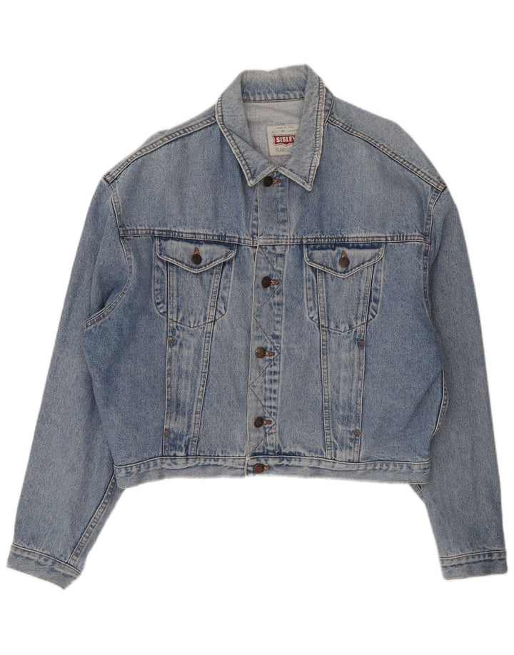 Sisley Chaqueta vaquera para hombre UK 42 XL Algodón azul