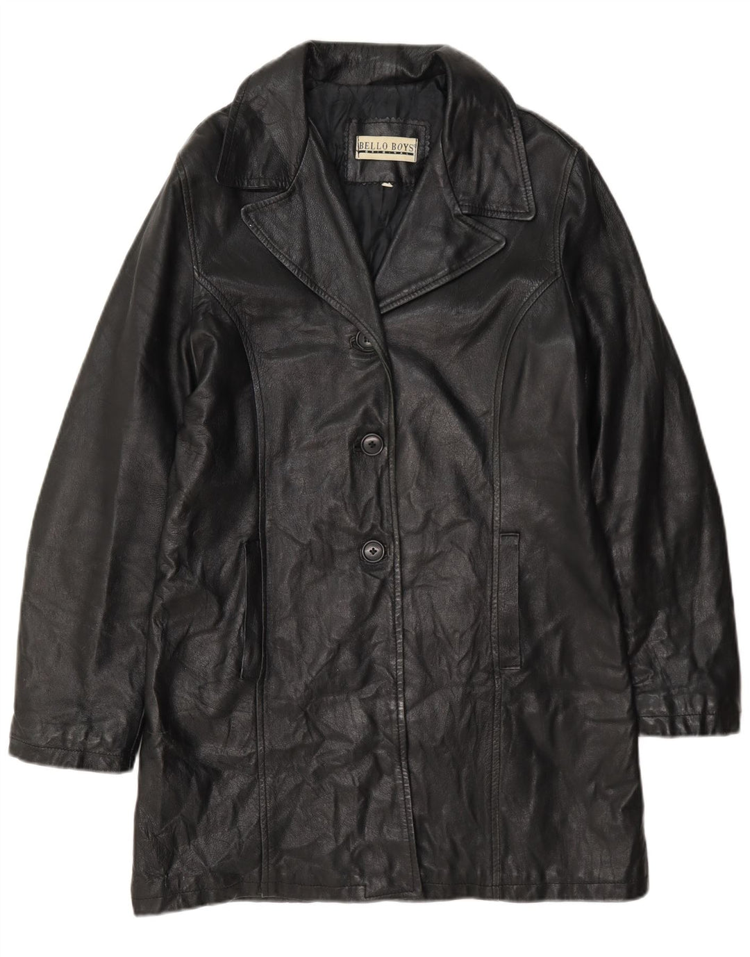 Bello Boys - Abrigo de piel para mujer, talla 40, color negro