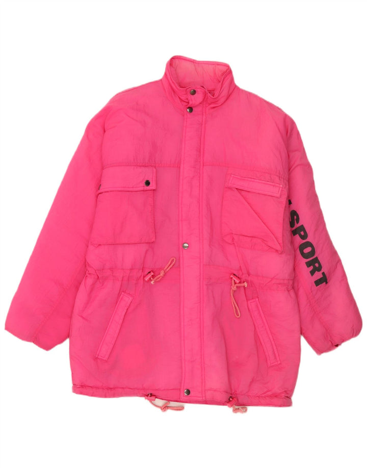Chaqueta de esquí estampada vintage para niña 15-16 años Poliamida rosa