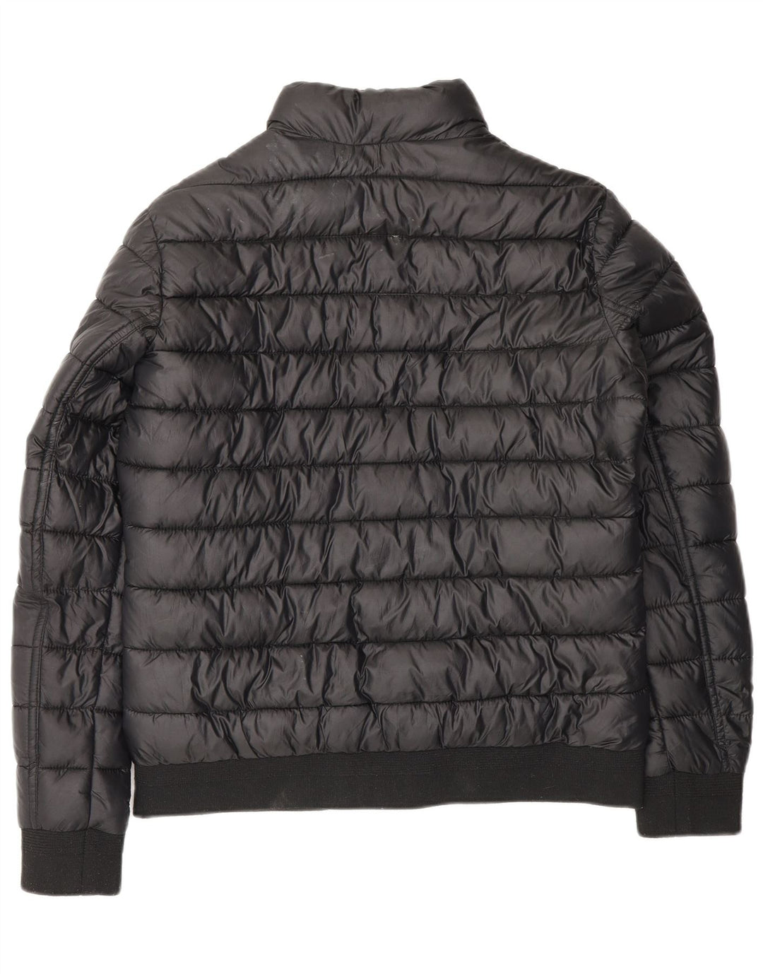 JACK WILLS Chaqueta acolchada para mujer UK 12 Mediana Negro Poliéster