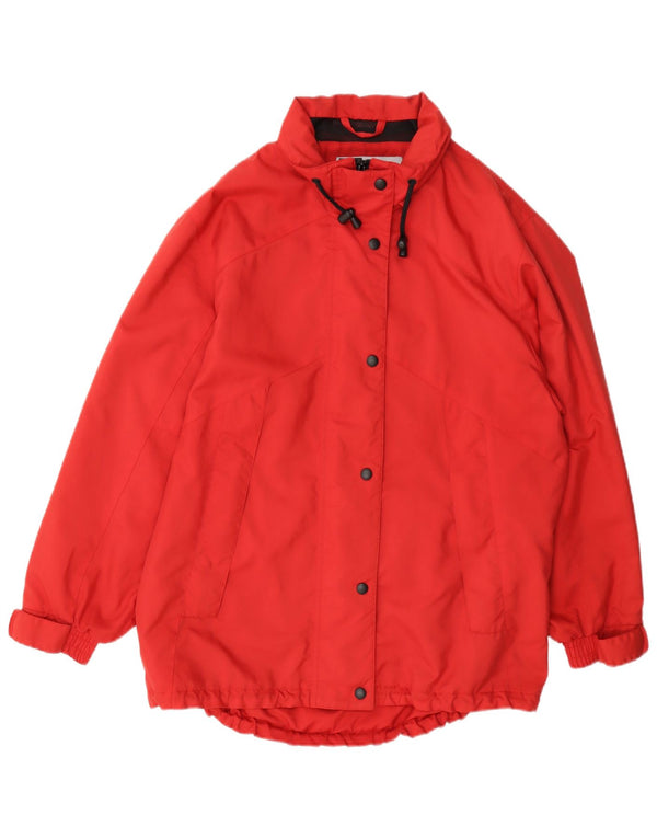 Marks & Spencer Chubasquero extragrande para mujer Reino Unido 12/14 Poliéster rojo medio