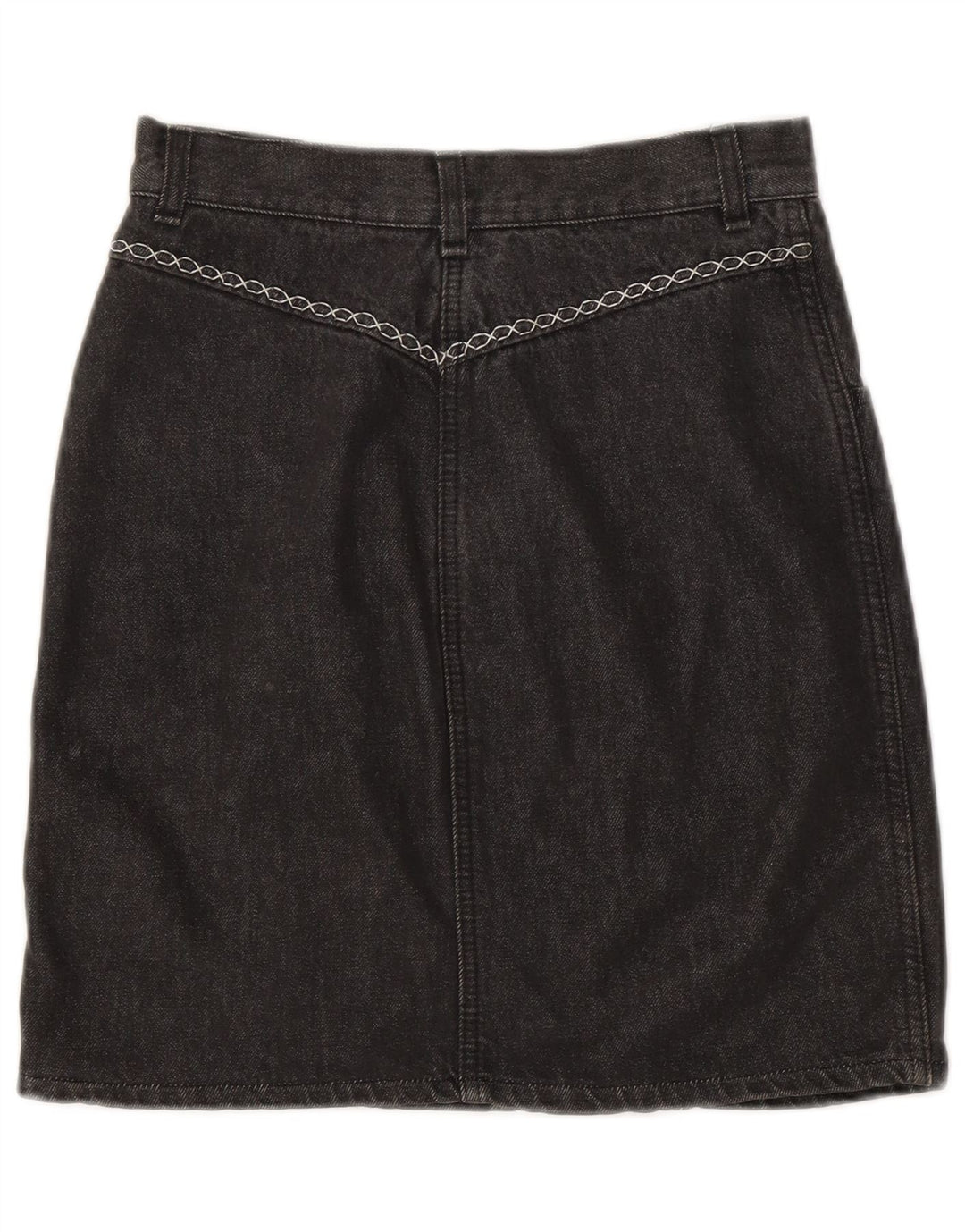 Falda Vaquera VINTAGE Mujer W30 Gris Medio