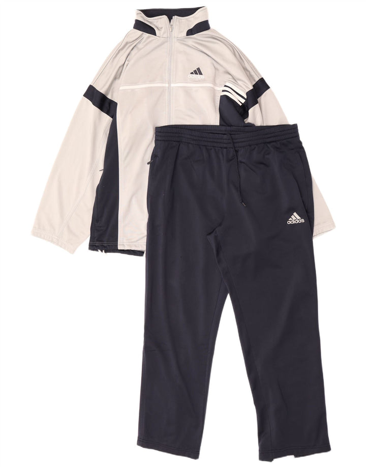 Adidas Chándal completo para hombre ES 38/40 Gris medio Colorblock Poliéster