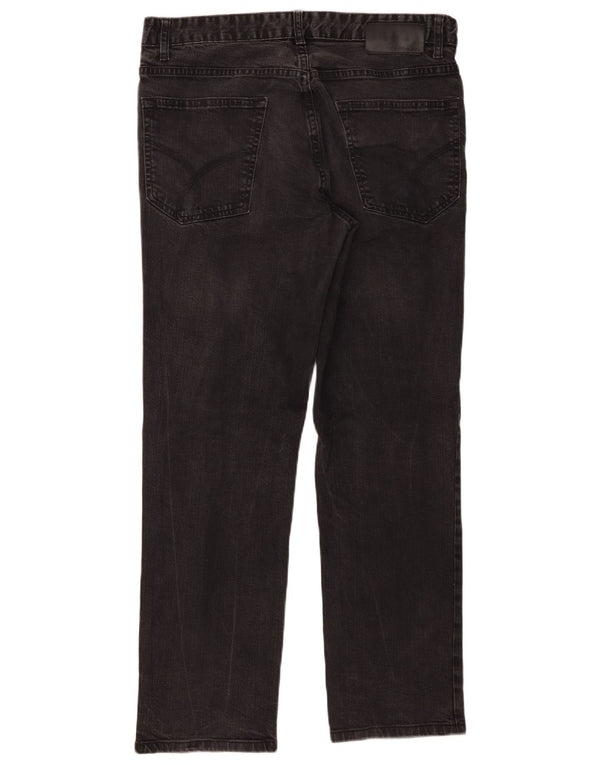 Calvin Klein Jeans ajustados rectos para hombre W34 L32 Algodón negro