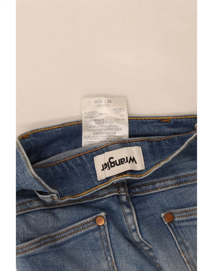 WRANGLER Vaqueros ajustados Larston para mujer W30 L28 Algodón azul