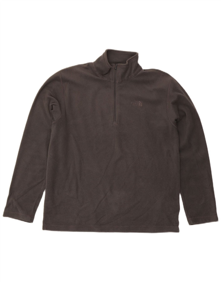 The North Face Jersey De Polar Con Cremallera Y Cuello Para Hombre Poliéster Gris Grande