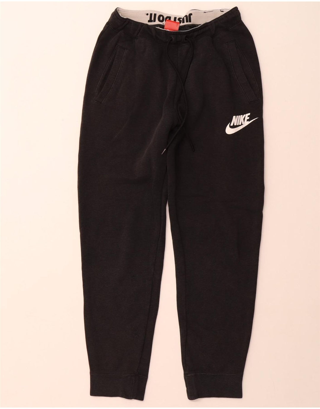 NIKE Pantalones de chándal para Mujer Joggers UK 8 Small Black Cotton