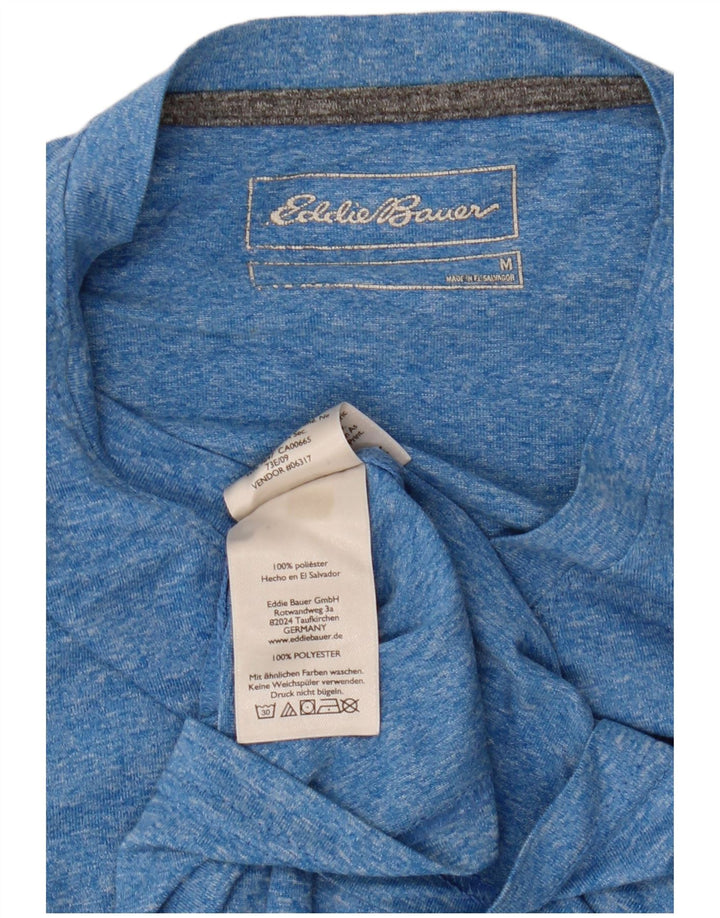 EDDIE BAUER Camiseta Hombre Top Poliéster Moteado Azul Medio