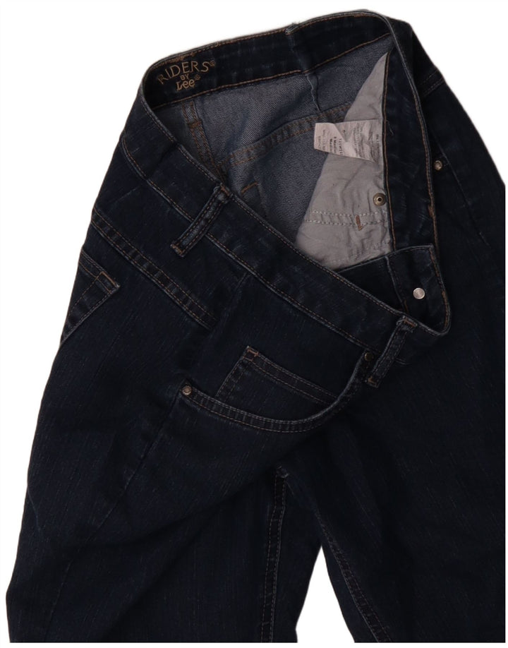 Lee Womens Riders Capri Jeans US 8 Mediano W30 L18 Azul Marino Algodón