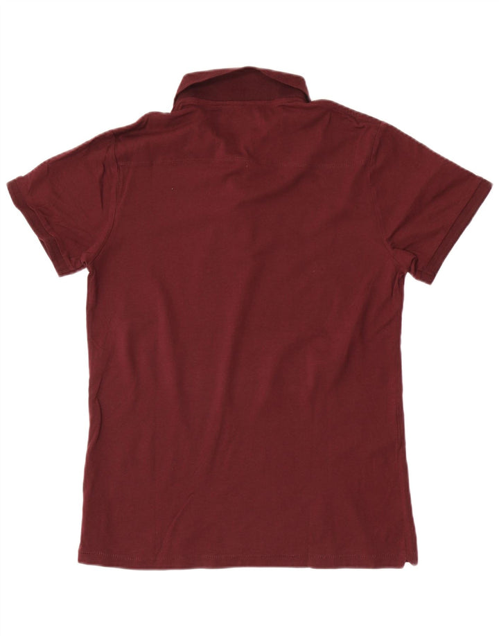 French Connection Polo para hombre de algodón granate medio