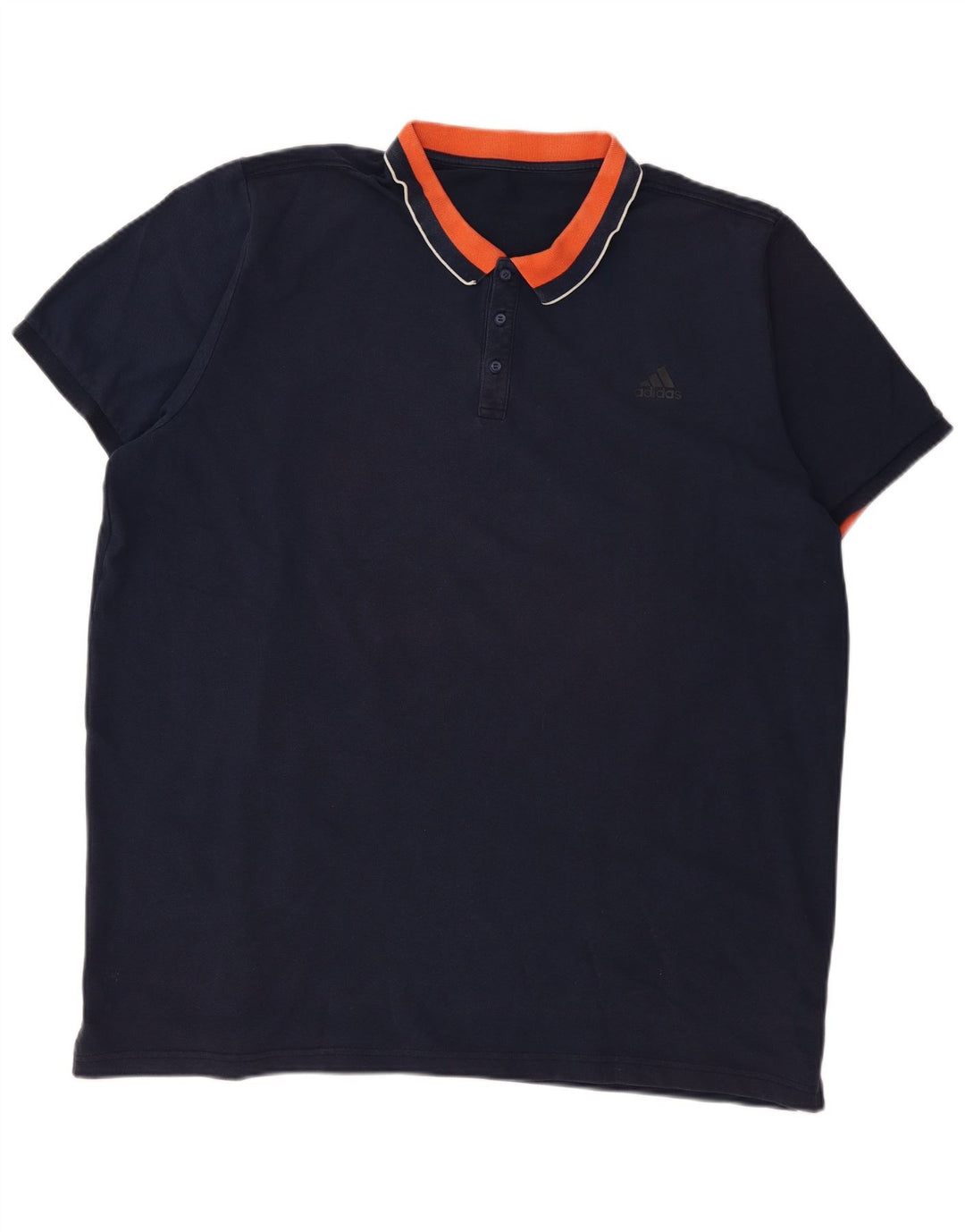 Polo ADIDAS para hombre 3XL Azul marino Colorblock Algodón