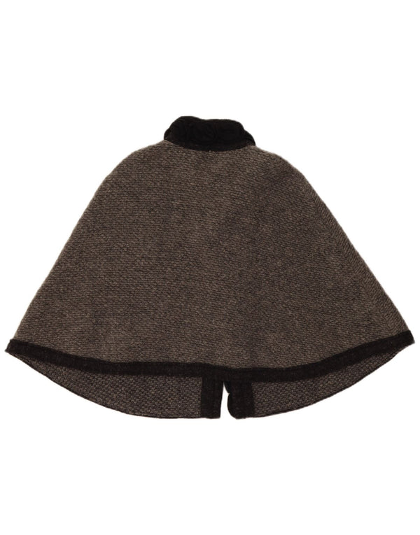 Pierre Cardin Abrigo Poncho Mujer Talla Única Lana Gris