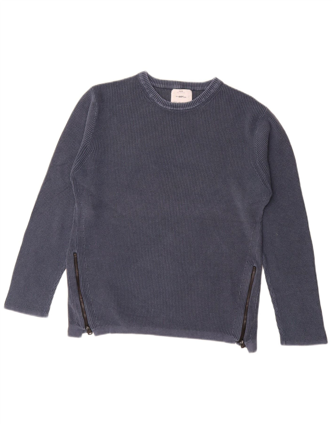 Zara Jersey Cuello Redondo Niño 13-14 Años Azul Marino
