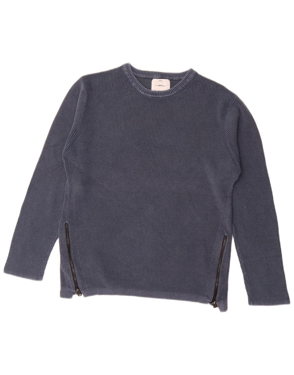 Zara Jersey Cuello Redondo Niño 13-14 Años Azul Marino