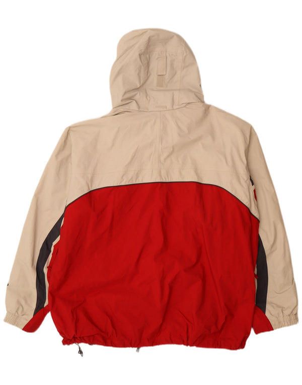 Columbia Chaqueta impermeable con capucha Interchange para hombre UK 44 2XL Rojo Colorblock