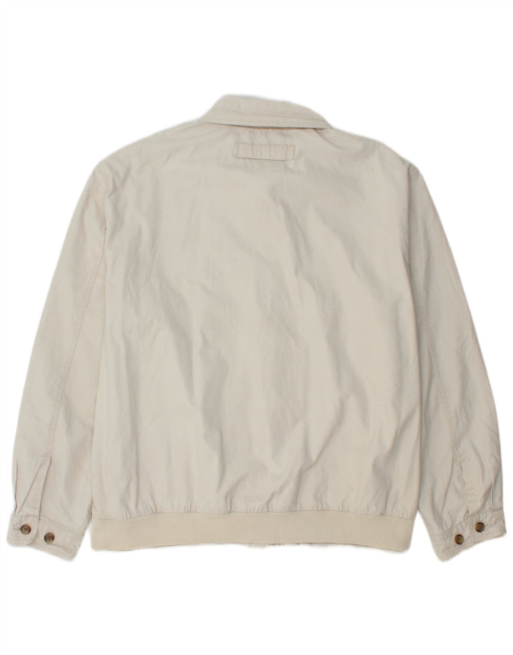 TOMMY HILFIGER Chaqueta bomber para hombre UK 42 XL Algodón blanco