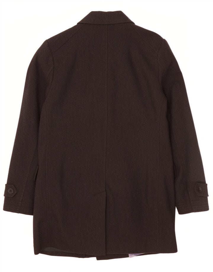 Ted Baker Abrigo para hombre Talla 3 Mediano Lana negra Clásica