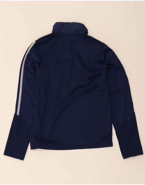 Adidas - Chándal Aeroready con cremallera y cuello para niños, 13-14 años, azul marino