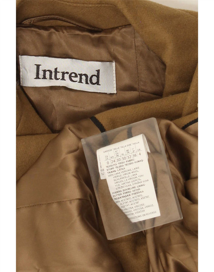 Intrend Abrigo para mujer UK 4 XS Lana marrón