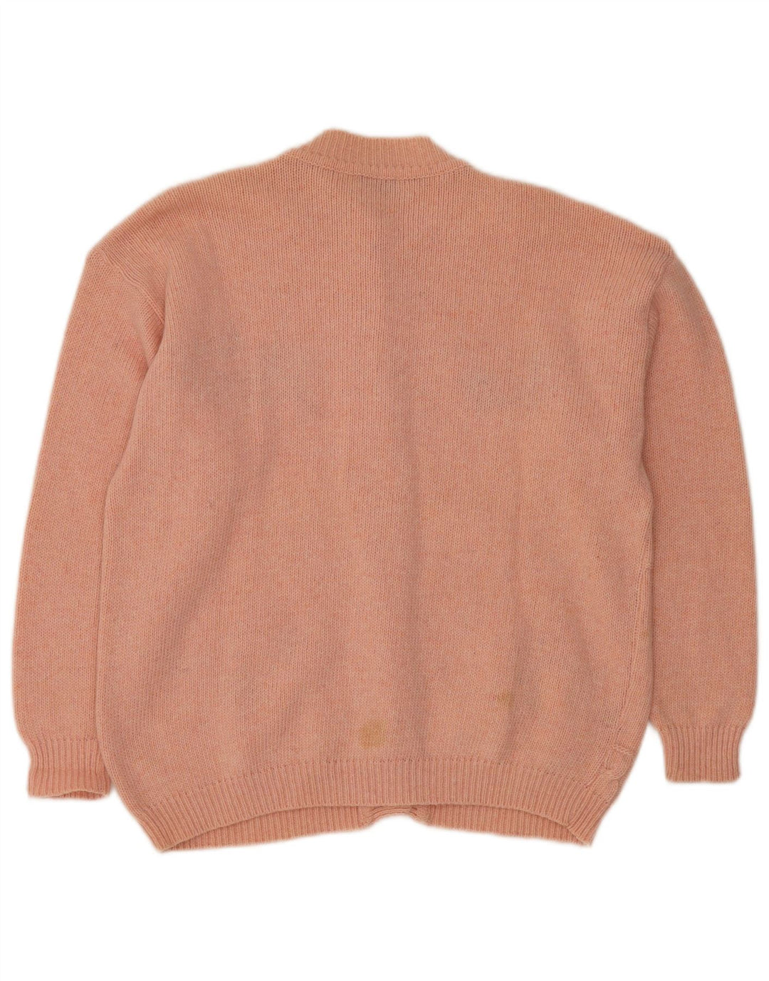 VINTAGE suéter cárdigan para mujer Reino Unido 16 lana floral rosa grande