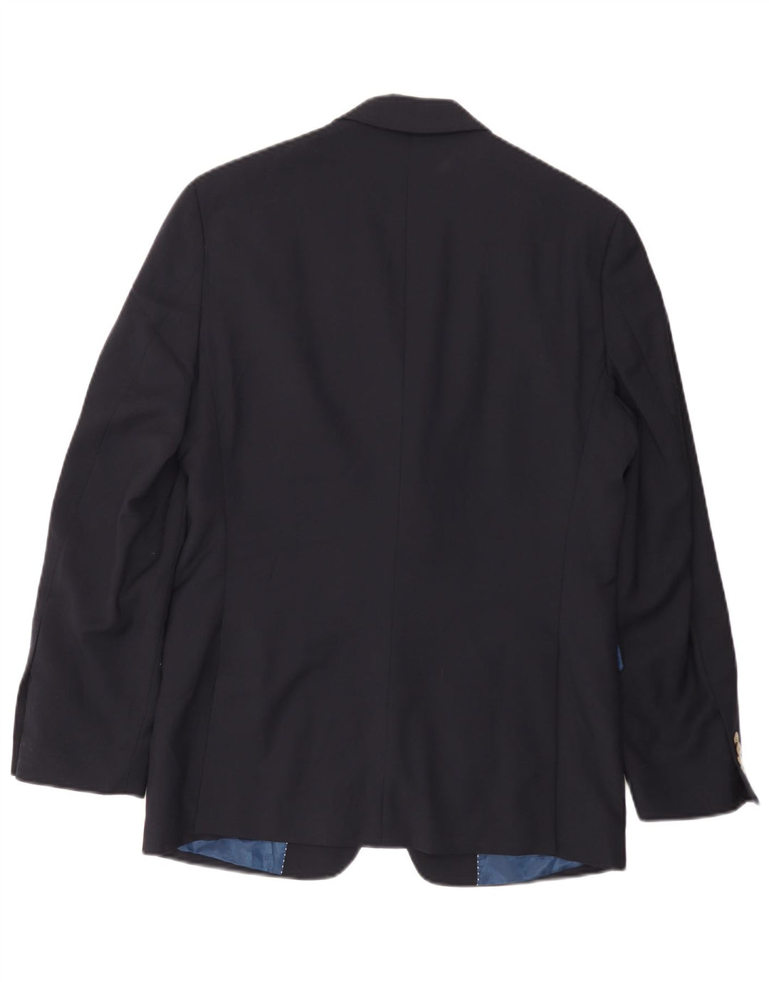 TOMMY HILFIGER Chaqueta tipo blazer de 2 botones para hombre UK 36 Small Lana azul marino