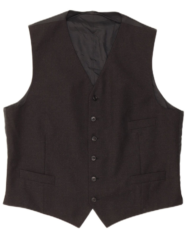 Chaleco vintage para hombre medio negro