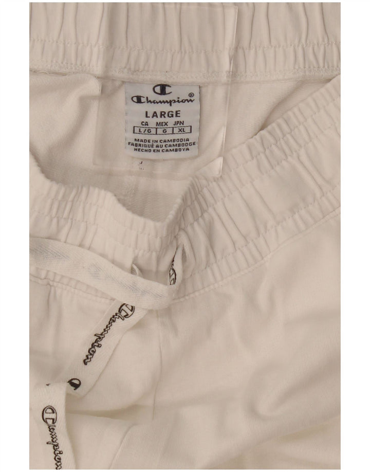 Champion - Pantalones de chándal para mujer, talla 40, color blanco