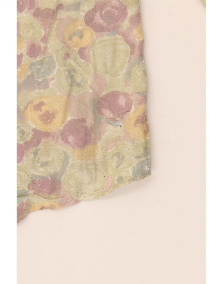VINTAGE Camisa de hombre grande multicolor floral