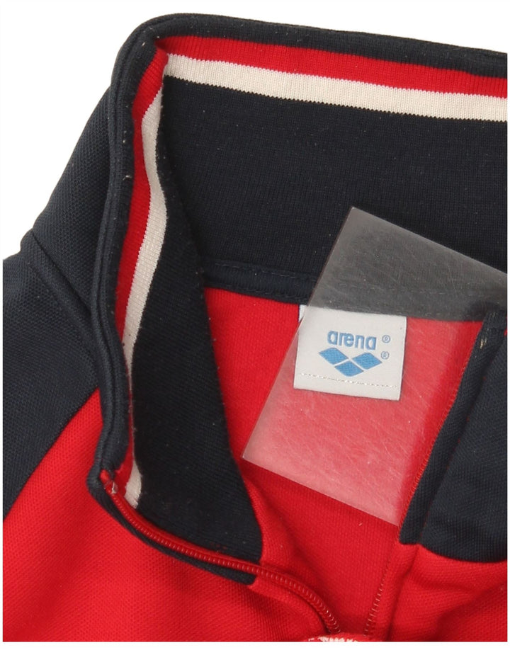 Arena Hombre Chaqueta De Chándal Con Estampado Gráfico Poliéster Color Block Rojo Medio