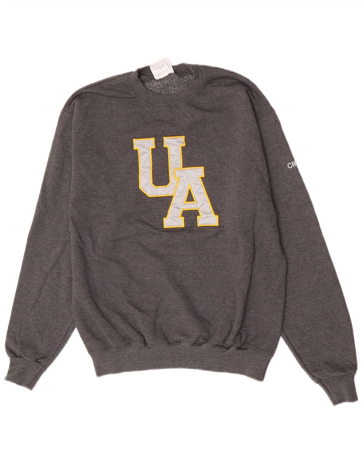 Champion Sudadera Con Estampado Gráfico Jumper De Algodón Gris Medio