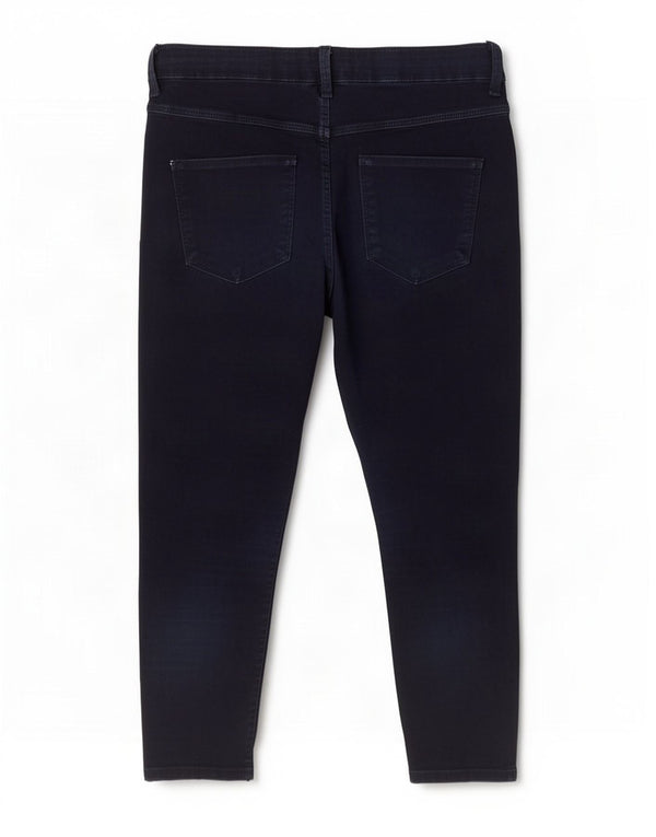 Marks & Spencer Vaqueros recortados para mujer UK 12 Medium W30 L22 Azul marino Algodón