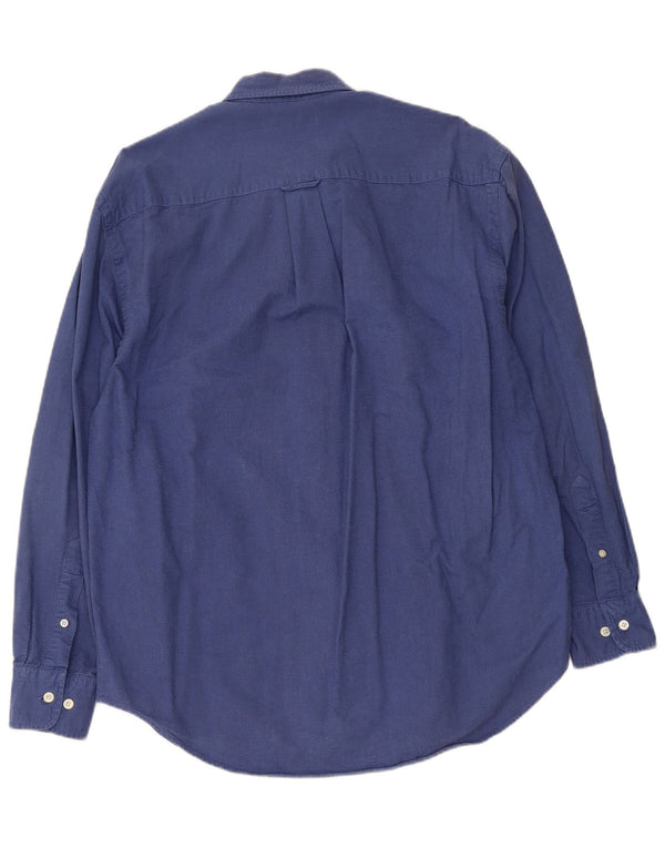 Camisa Nautica Hombre Algodón Azul Medio
