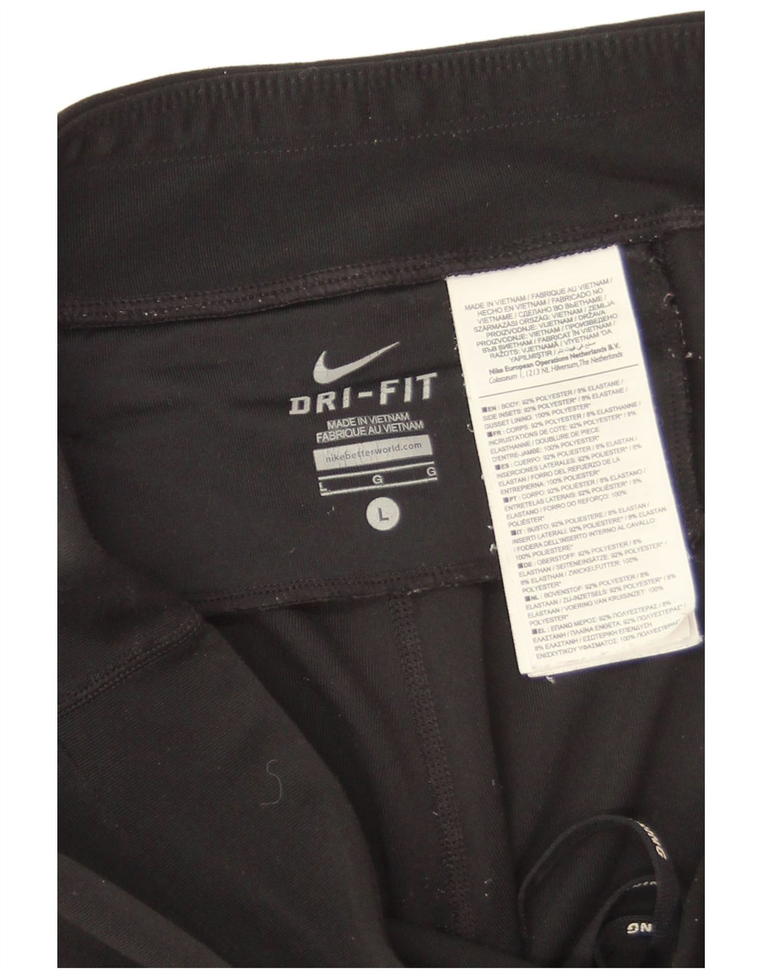 Nike Leggings Dri Fit para mujer UK 46 Grande Poliéster negro