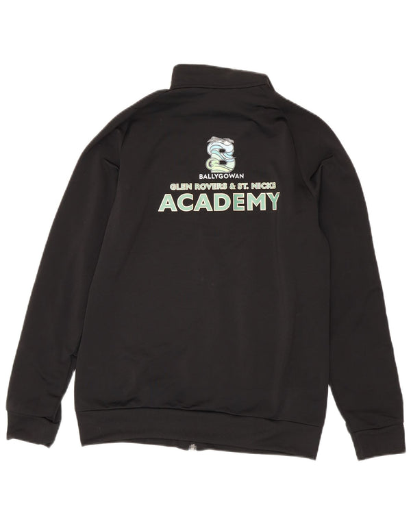 Adidas Boys Graphic Chándal Top Chaqueta 13-14 Años Negro Poliéster