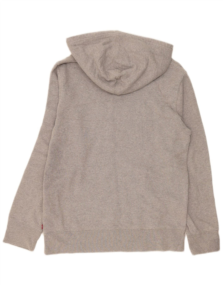 Levi's Hombre Sudadera Con Capucha Gráfica De Algodón Moteado Gris Medio