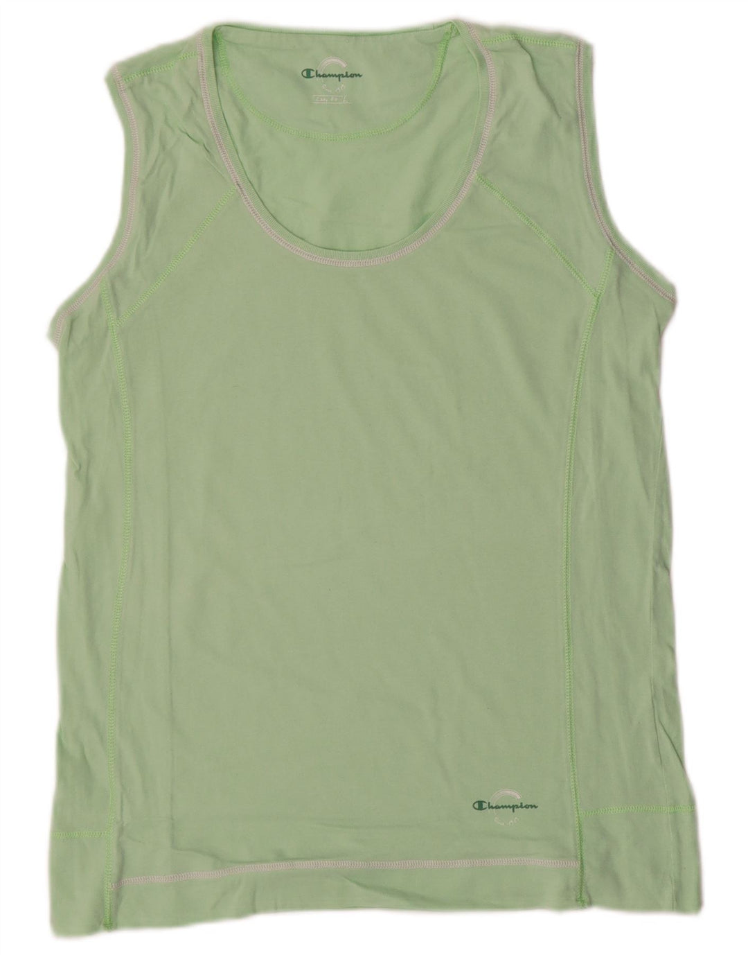 CHAMPION Camiseta sin mangas de ajuste fácil para mujer UK 44 Grande Verde