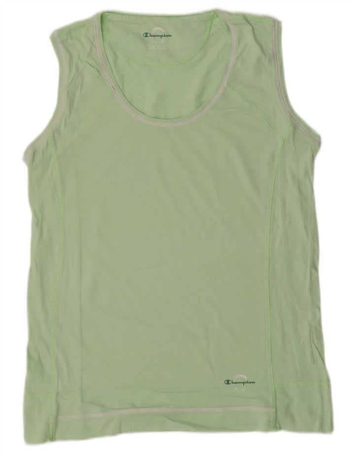 CHAMPION Camiseta sin mangas de ajuste fácil para mujer UK 44 Grande Verde