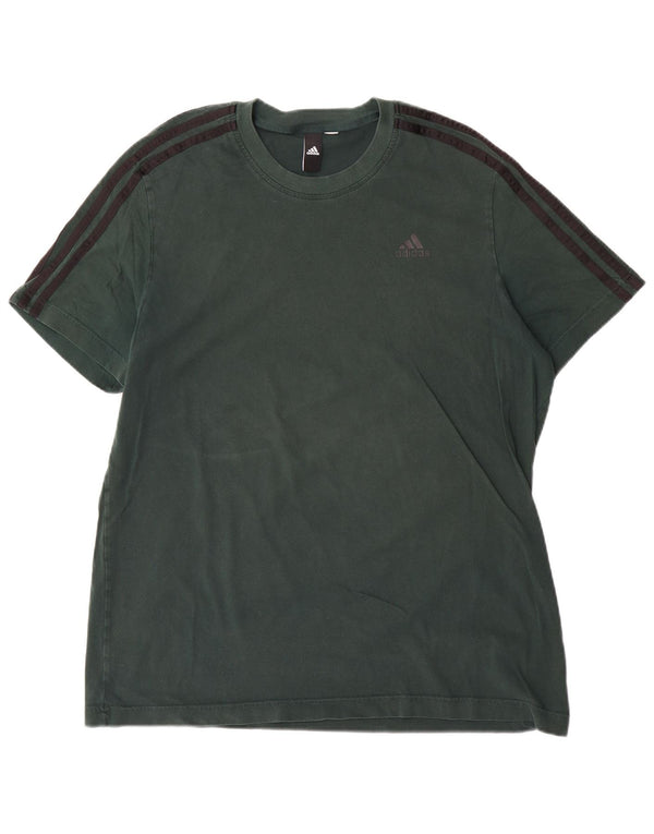 Adidas - Camiseta para hombre, talla grande, verde