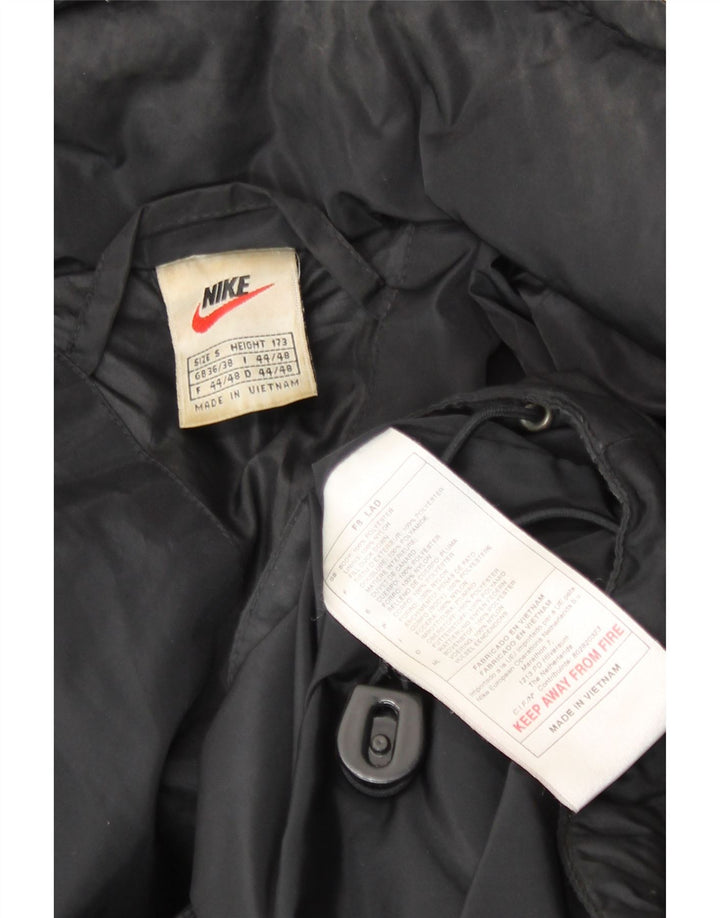 Nike Chaqueta acolchada holgada gráfica para hombre UK 36/38 Small Poliéster negro