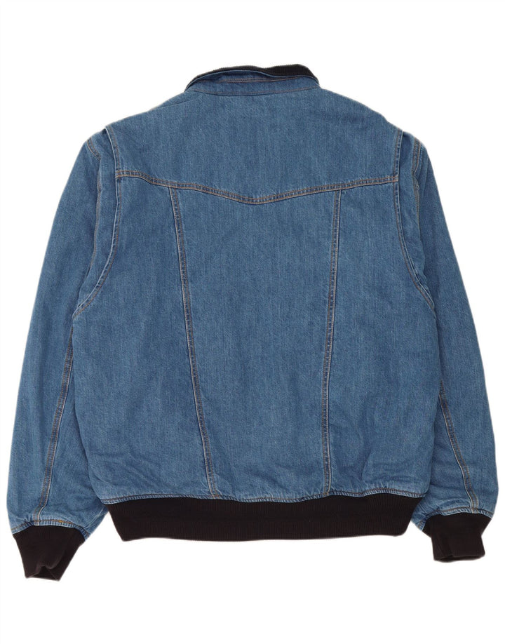 Superdry Chaqueta Bomber Vaquera para Hombre UK 44 2XL Algodón Azul