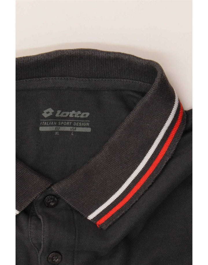 Polo Lotto Hombre XL Rayas Negras