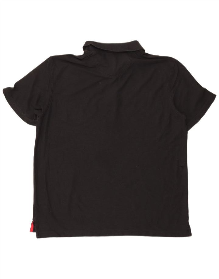 IZOD Polo para hombre 2XL Algodón negro