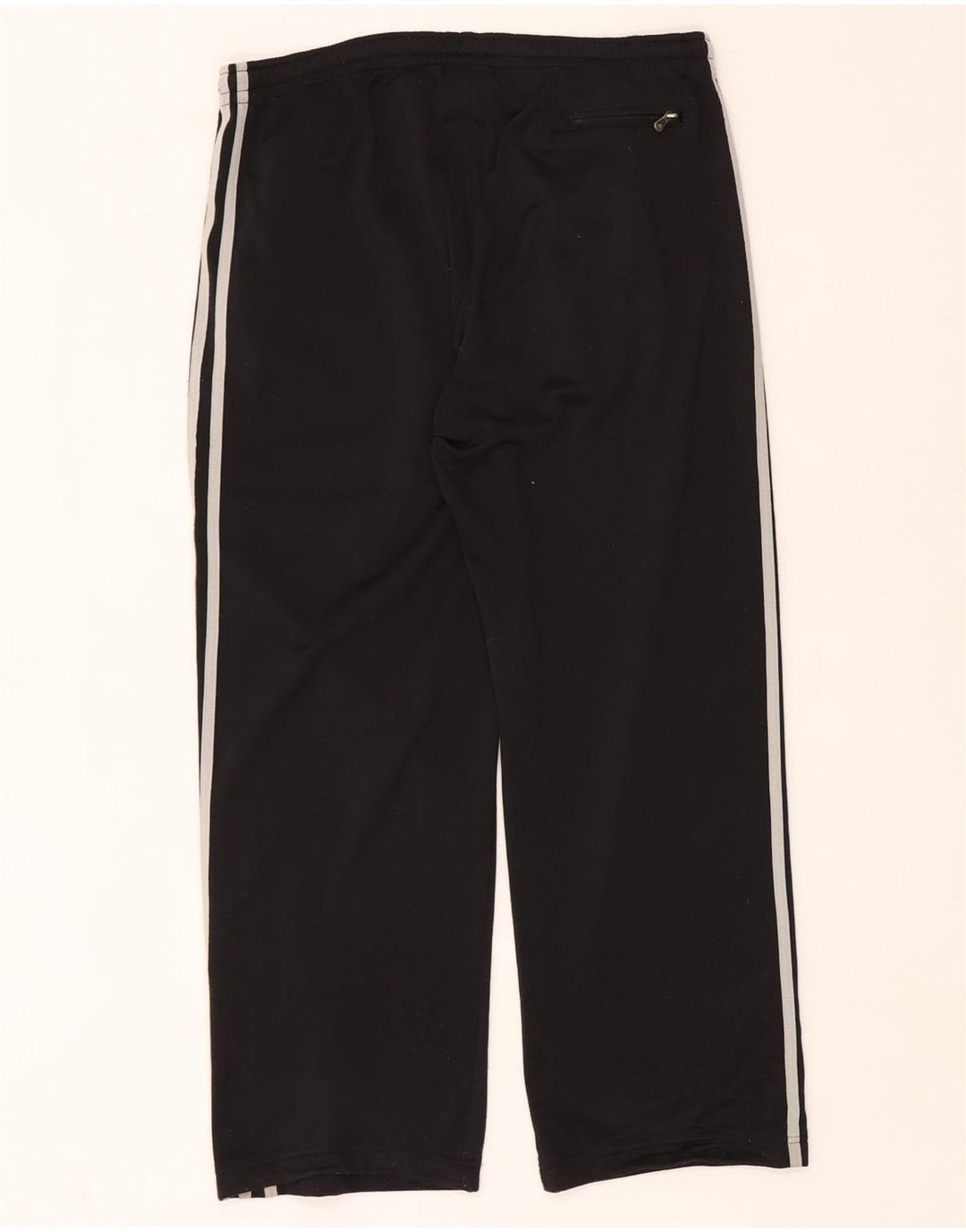 Adidas Pantalones de chándal para hombre UK 38/40 Medium Negro Poliéster