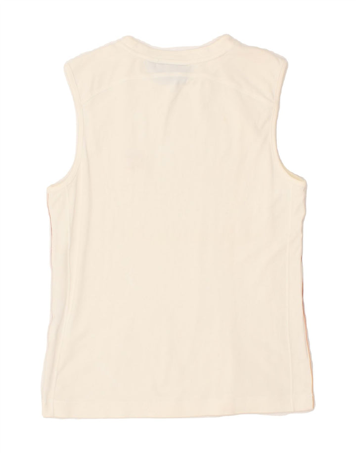 LOTTO Womens Vest Top UK 14 Large Off White Vintage Lotto and Second-Hand Lotto from Messina Hembry 