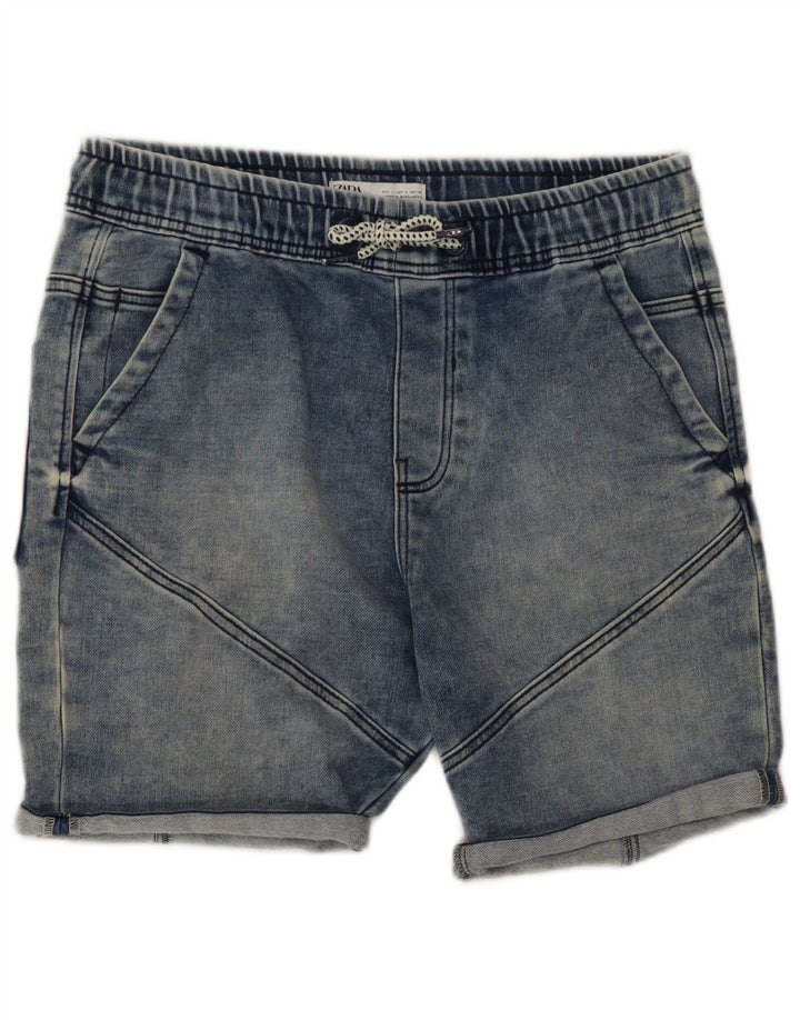 Zara Hombre Pantalones Cortos De Mezclilla Grande W32 Algodón Azul