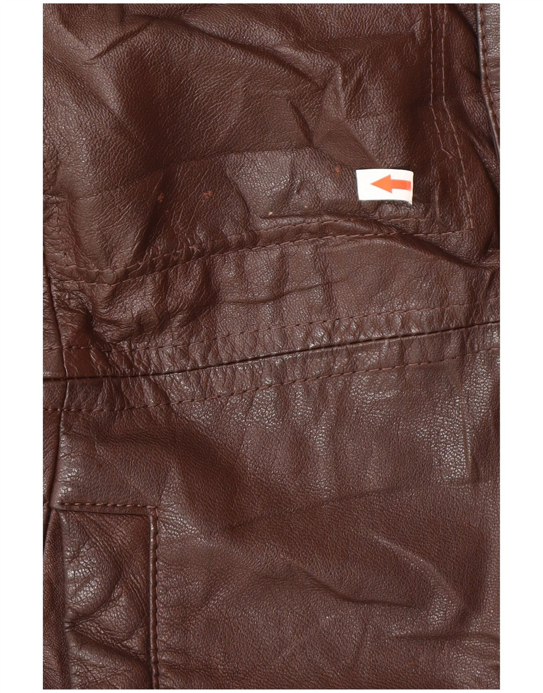 Chaqueta de cuero vintage para hombre IT 52 XL Marrón