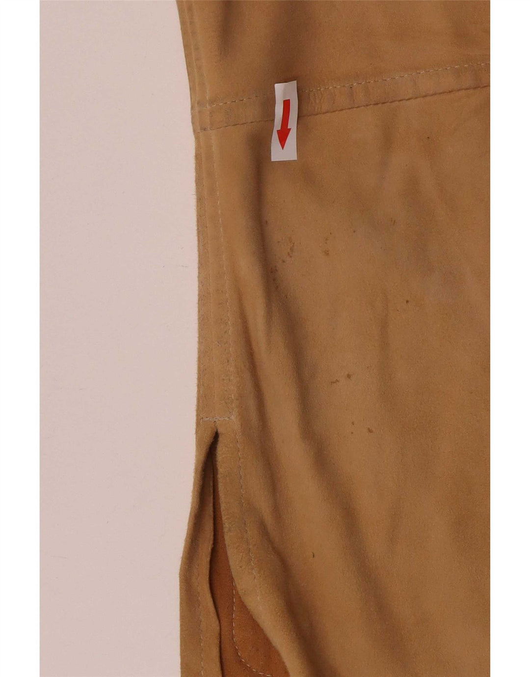 Enrico Mandelli Chaqueta de cuero para mujer UK 40 XL Marrón Clásico