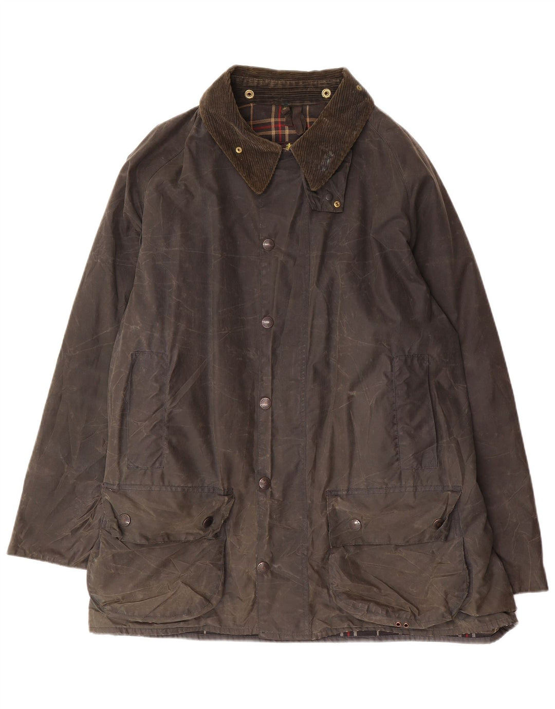 Barbour Chaqueta de algodón encerado Beaufort holgada para hombre EU 50 Caqui mediano