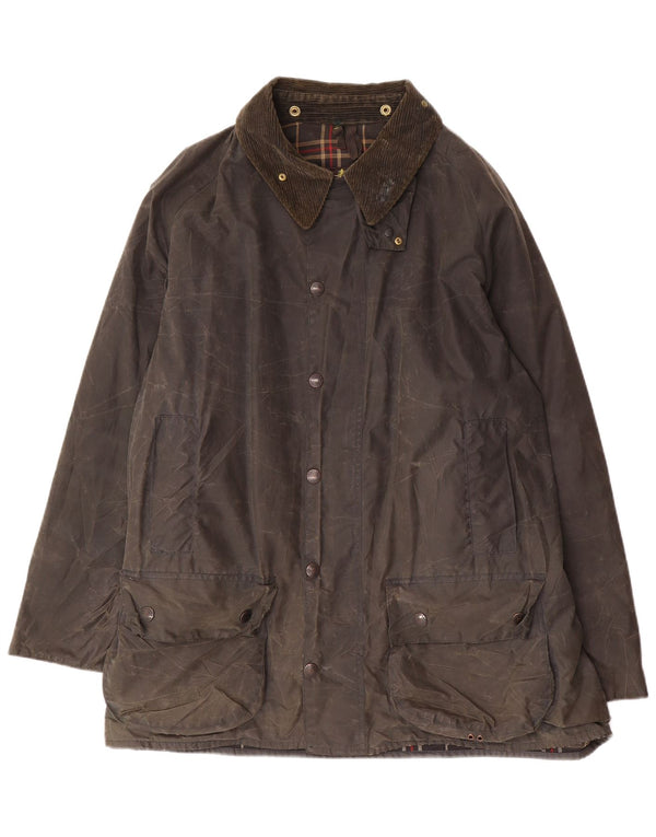 Barbour Chaqueta de algodón encerado Beaufort holgada para hombre EU 50 Caqui mediano