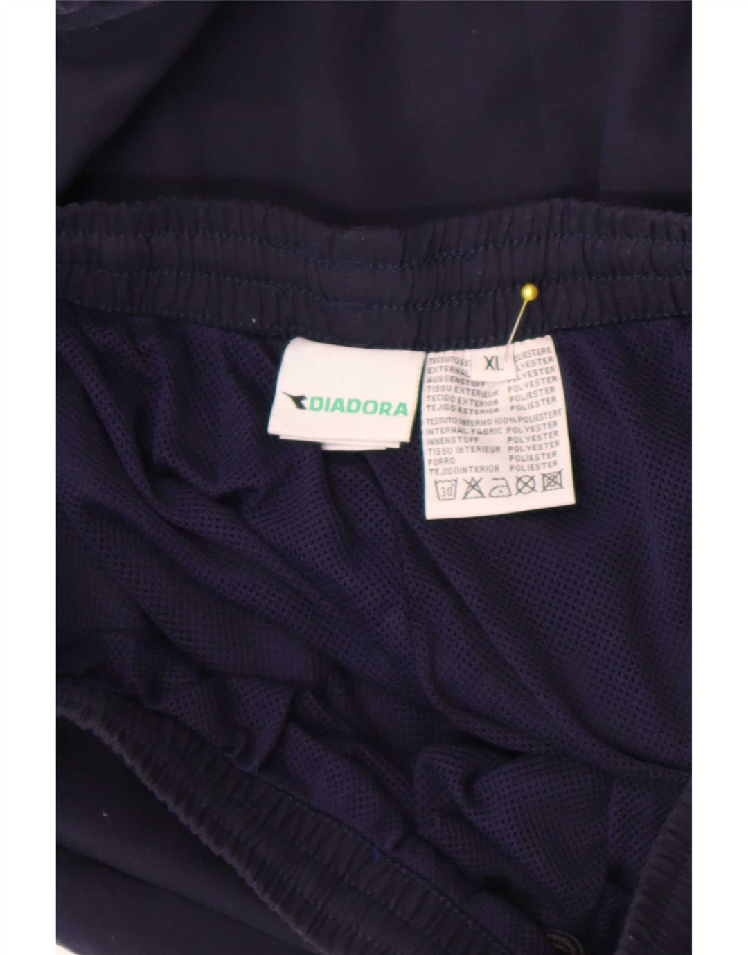 Diadora Pantalón Chándal Hombre Joggers XL Azul Marino Poliéster